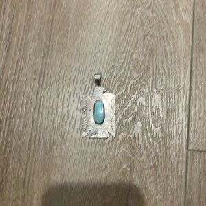 T-bird sterling silver pendant